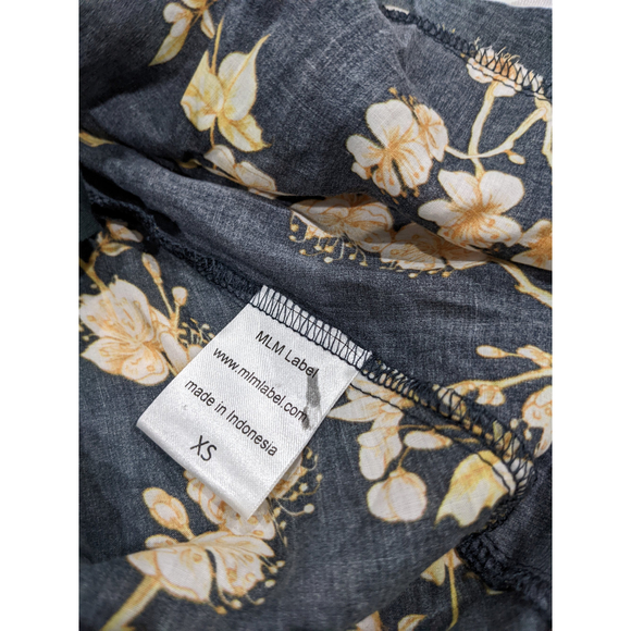 MLM Label Floral Open Back Sound Ruffle Dress Size XS - Picture 7 of 8